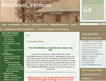 Tablet Screenshot of middlesexvermont.org